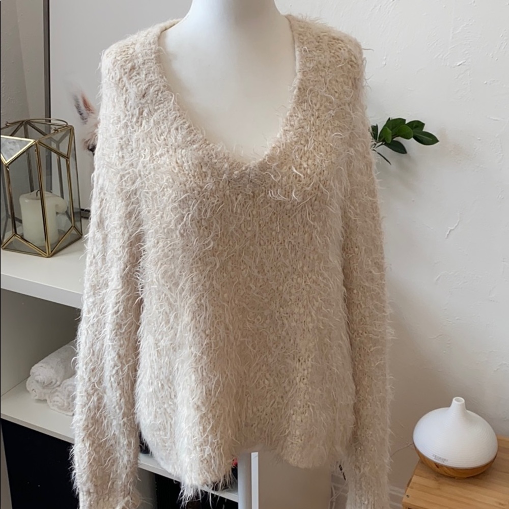 Anthropologie knit and knotted sweater